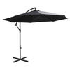 SONNENSCHIRM, Stahl, Polyester, Schwarz - Schwarz, Metall (300/300cm) - Outsunny