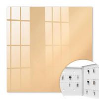SCHLÜSSELBOX Weiß 30x30 cm – Türöffnung nach rechts - Beige Trost - Beige, Metall (30/30/5cm) - TULUP