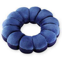 LENDENKISSEN Mikroperlen Ø 33 cm - Dunkelblau, Textil (33/33cm) - Maximex