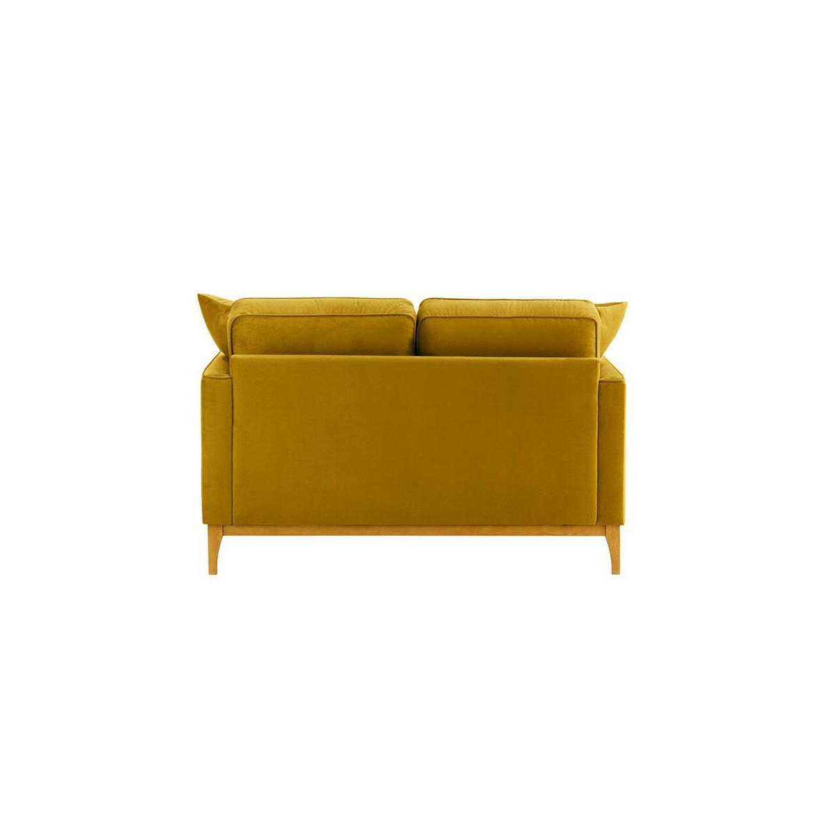 ZWEISITZER-SOFA Linara-Velluto 8 - Gelb, Holz/Textil (141/91/95cm)