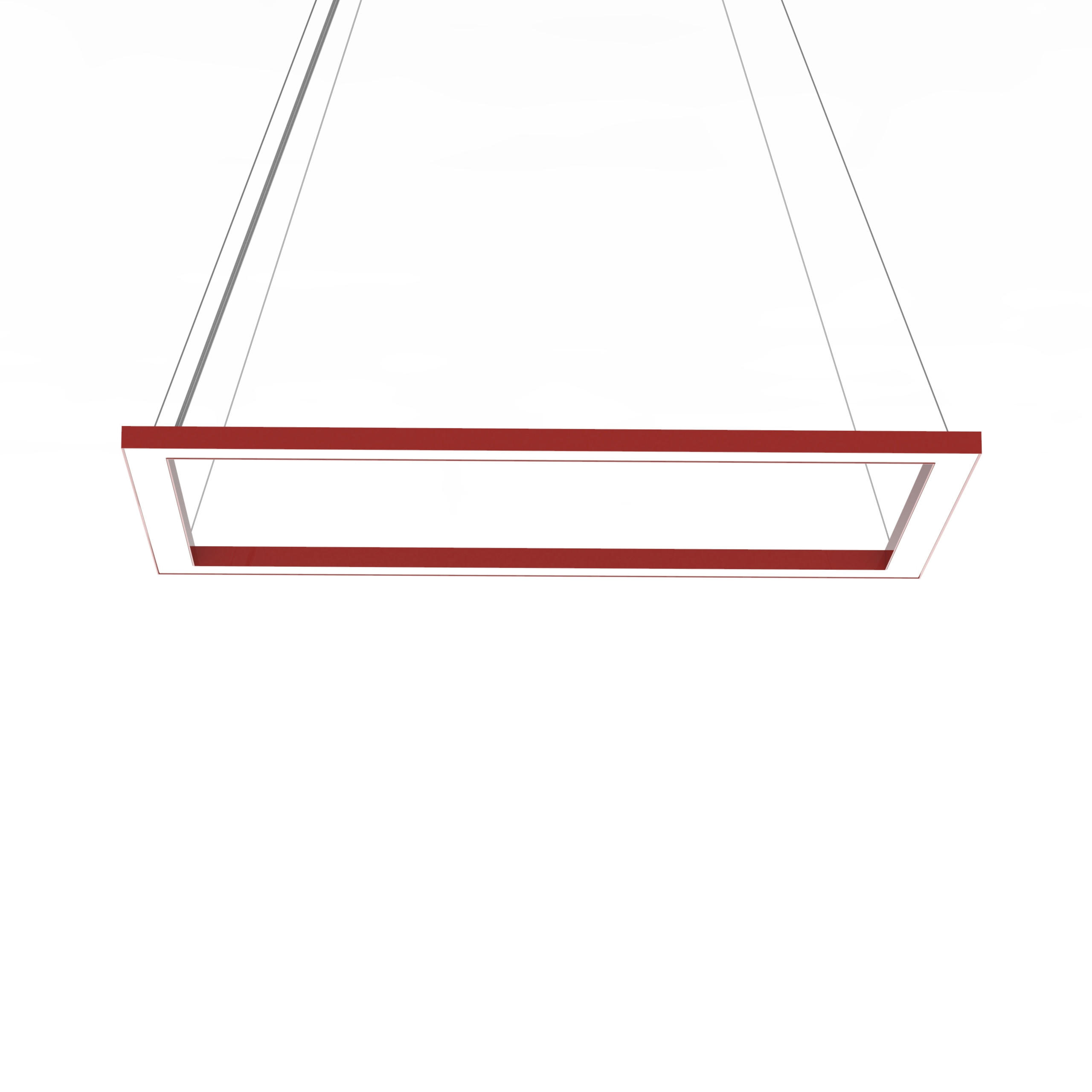 LED-HÄNGELEUCHTE - Rot, Metall (40/60/100cm) - Lumicom