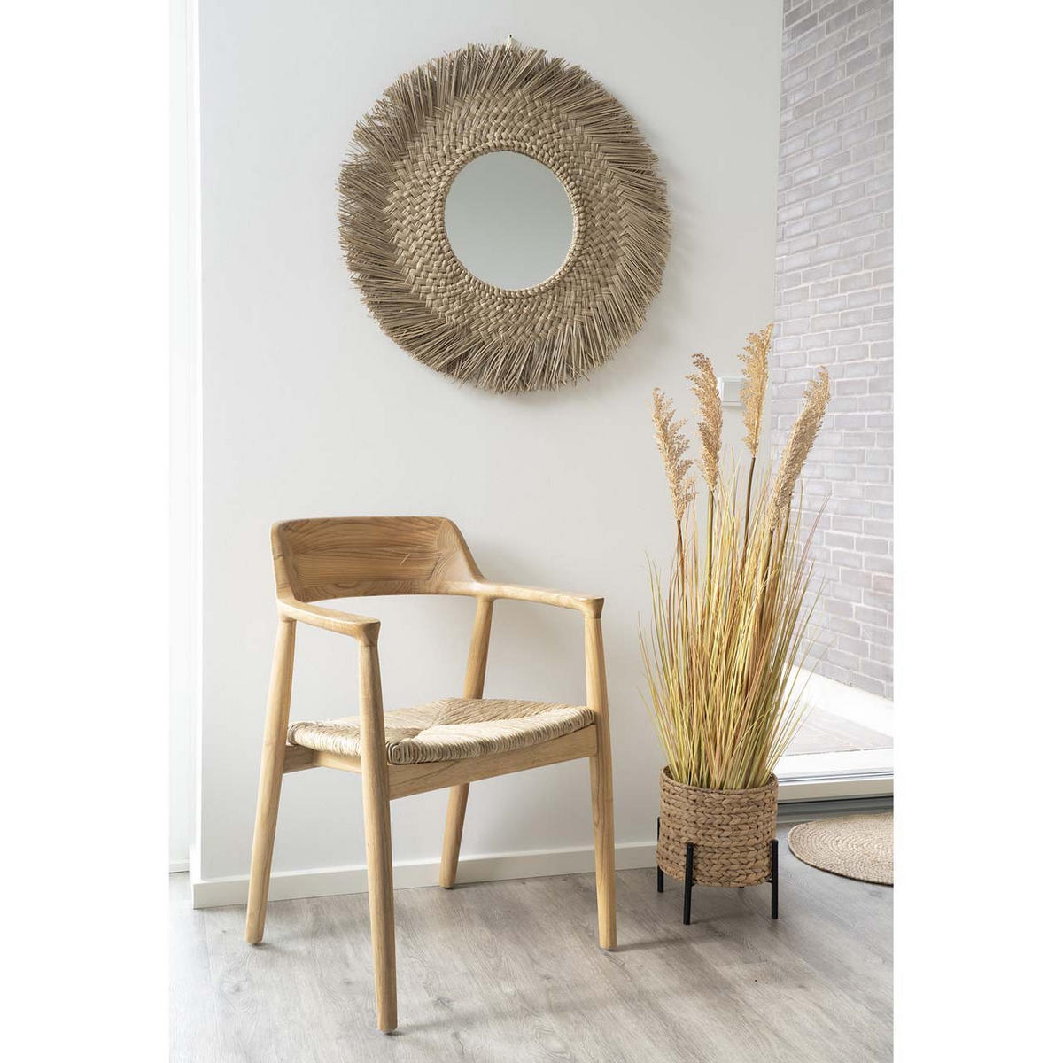 2ER Set ESSZIMMERSTUHL Natur - Naturfarben, Holzwerkstoff/Textil (58/78/56cm) - ebuy24