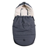 BABYSCHALENFUSSSACK Hoody 2.0, anthracite/creme - Dunkelgrau, Textil (40/3/80cm) - Kaiserbaby