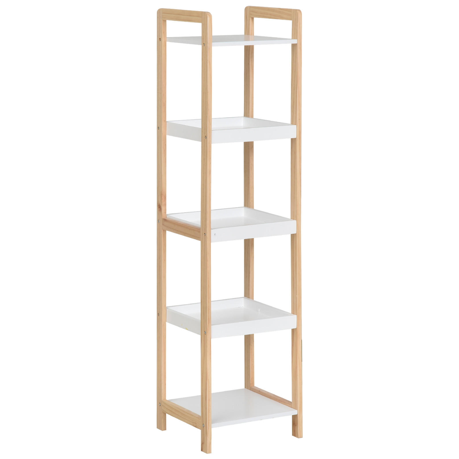 BÜCHERREGAL 32/30/130 cm Beige/Weiß - Weiß, Holz (32/130/30cm)