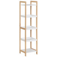 BÜCHERREGAL 32/30/130 cm Beige/Weiß - Weiß, Holz (32/130/30cm)