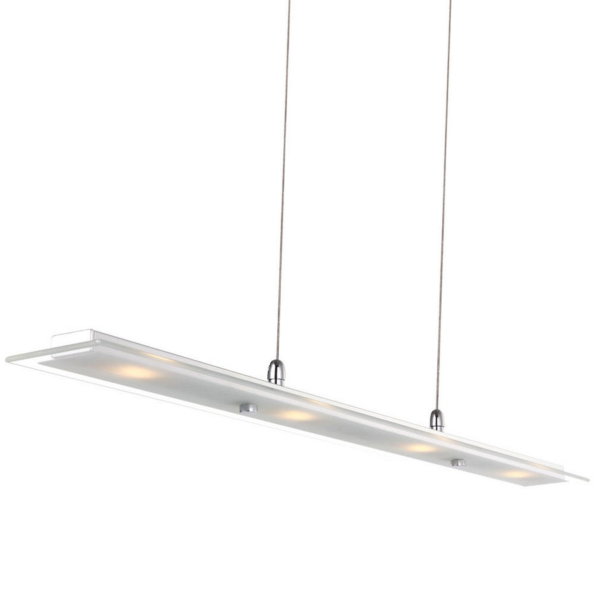LED HÄNGELEUCHTE Janick Silber - Silberfarben, Glas (80/9/165cm) - Globo Lighting