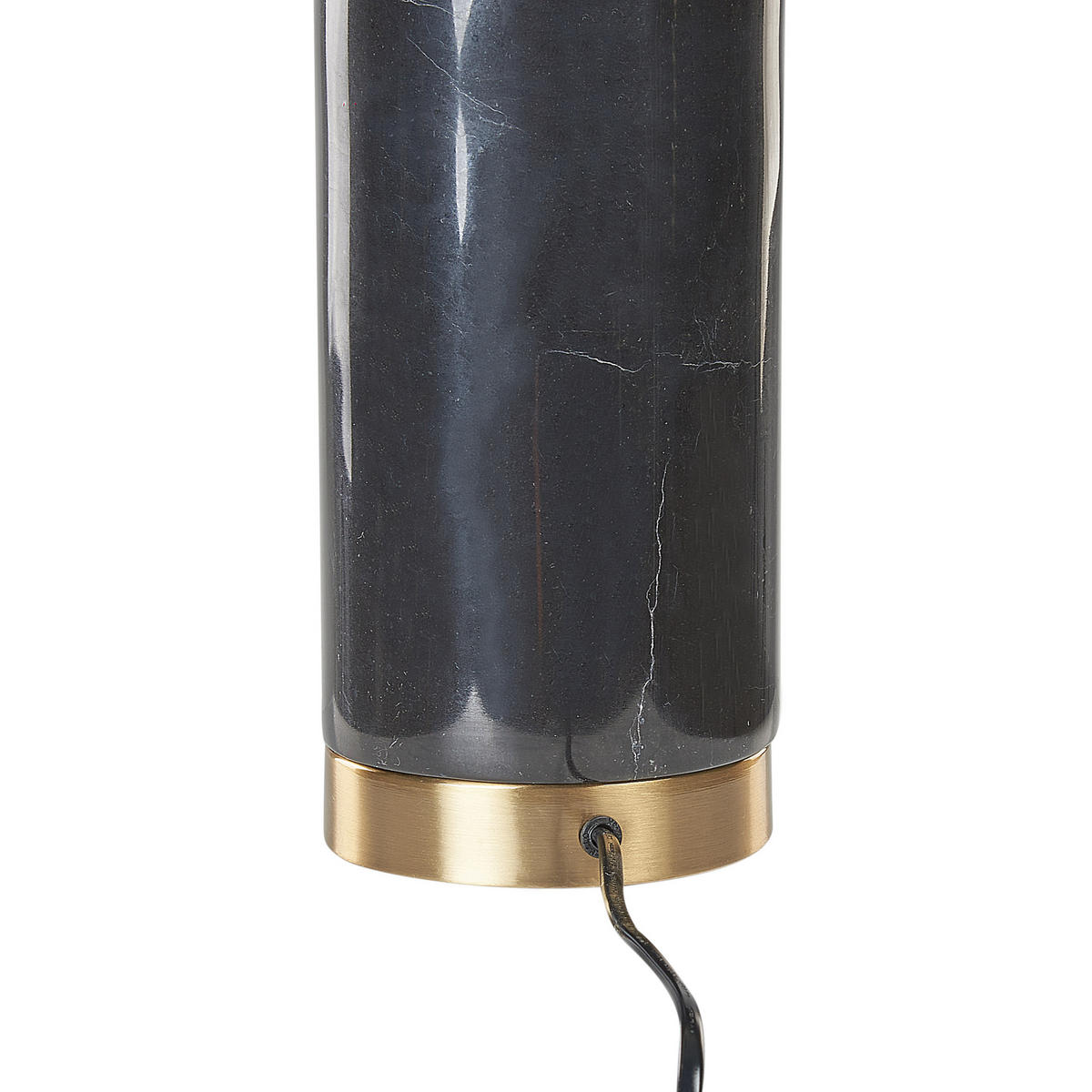 TISCHLAMPE Hondo 18/46/65 cm - Schwarz, Keramik (18/46/65cm) - Beliani
