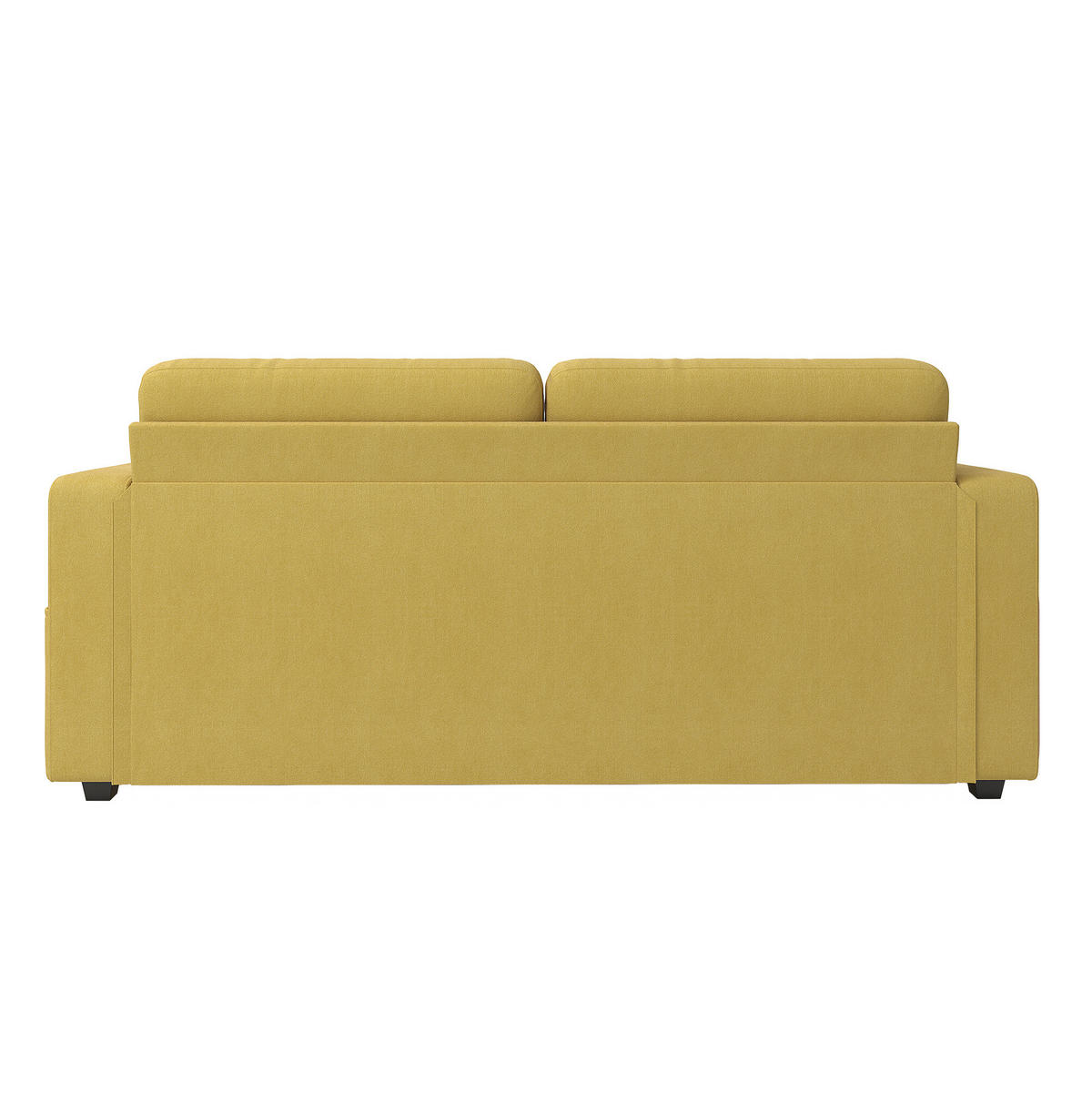 2-SITZER-SOFA aus Chenille 172x75x82 cm in Senfgelb mit USB & Stauraumschubladen - Gelb, Textil (75/82/172cm) - Modfu