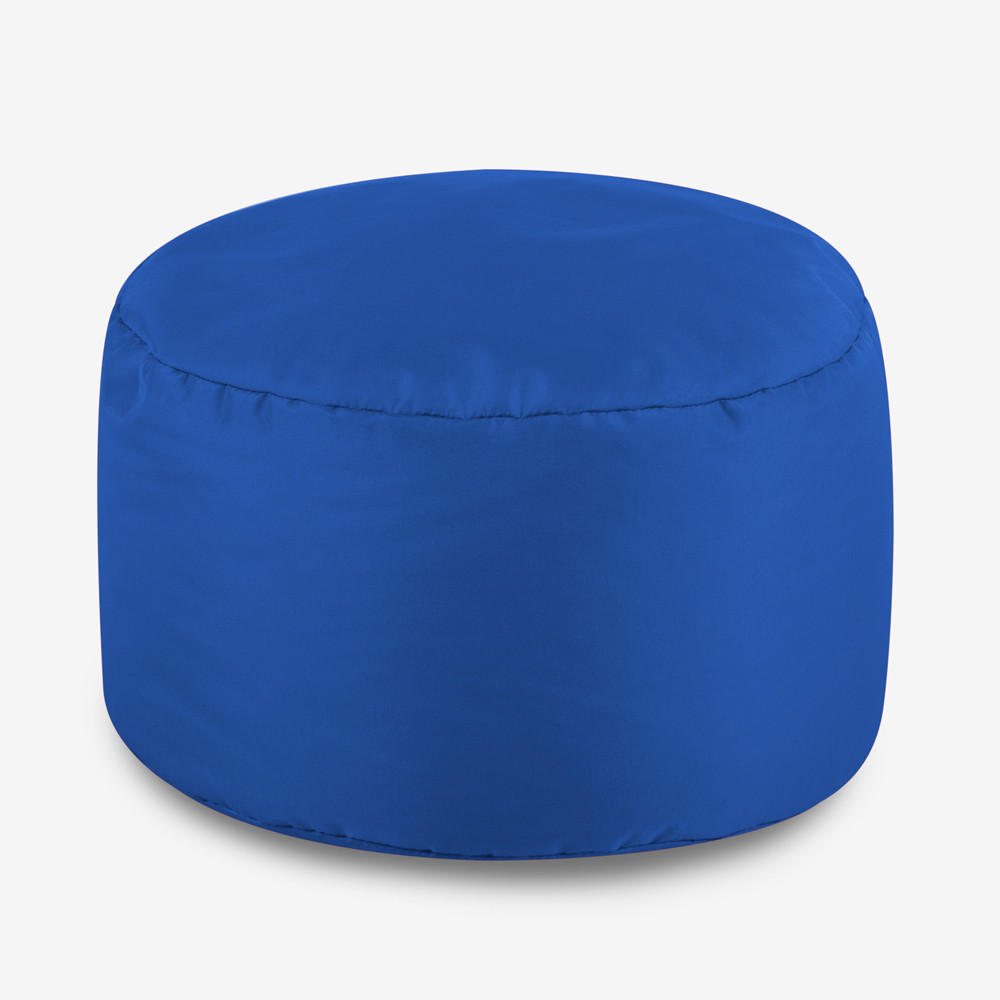 SITZPOUF Klassisch Rund - Blau, Kunststoff (38/20/38cm) - Veeva