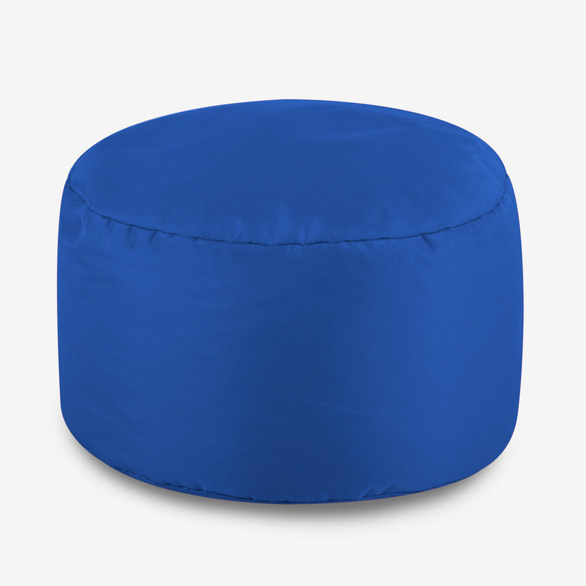 SITZPOUF Klassisch Rund - Blau, Kunststoff (38/20/38cm) - Veeva