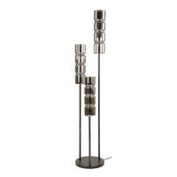 STEHLEUCHTE Cyli Schwarz 32/32/155 cm - Schwarz, Glas (32/32/155cm) - Hoyz Collection