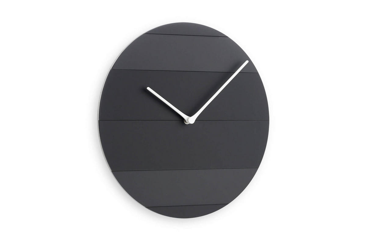 WANDUHR Design Schwarz 29/29 cm - Schwarz, Holzwerkstoff (0.58/29/1cm) - ONZENO