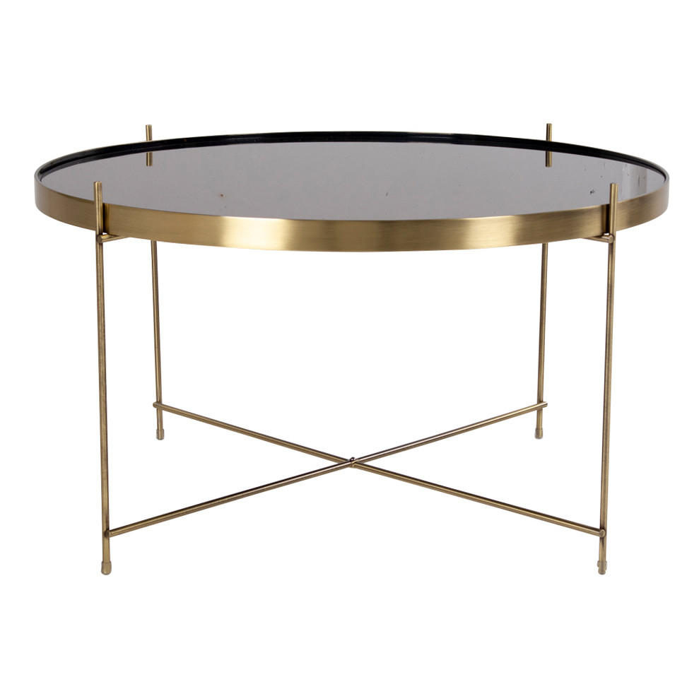 COUCHTISCH 70x40 cm messingfarben Stahl - Goldfarben, Holzwerkstoff (70/70/40cm) - ebuy24