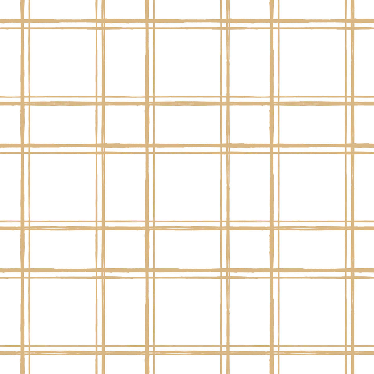 VLIESTAPETE Picnic day Raster 50 cm x 10 m, braun - Weiß/Braun, Papier (50/1000cm) - Lilipinso