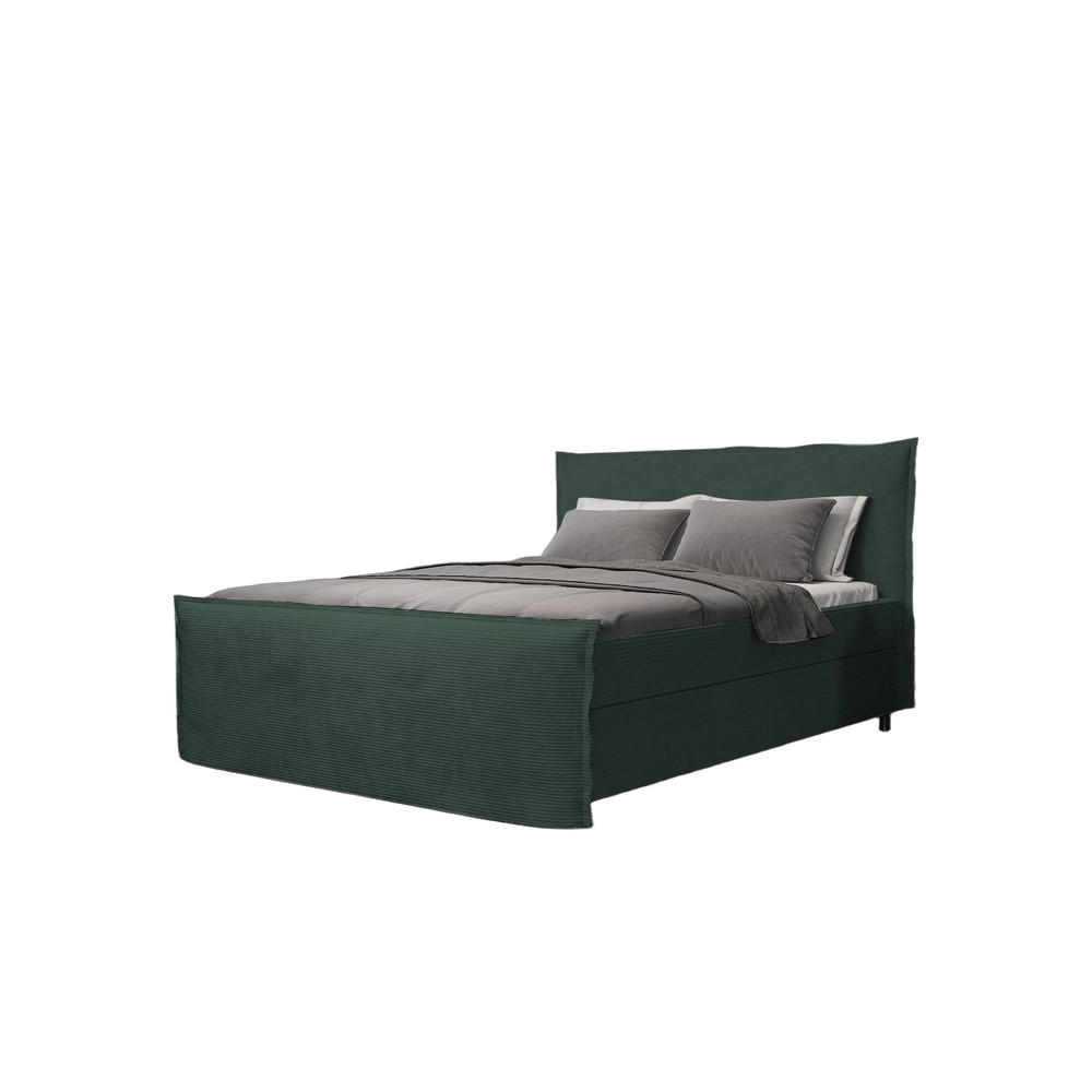 BOXBETT Boro Dunkelgrun 180x200 cm - Dunkelgrün, Textil (180/200cm) - B&B Home