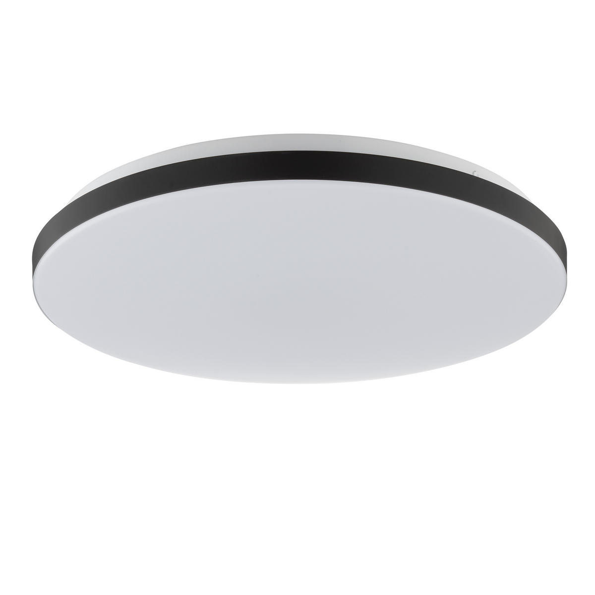 LED DECKENLEUCHTE Livio Weiß/Schwarz 38,5/38,5/6 cm - Multicolor, Metall (38.5/38.5/6cm) - Brilliant