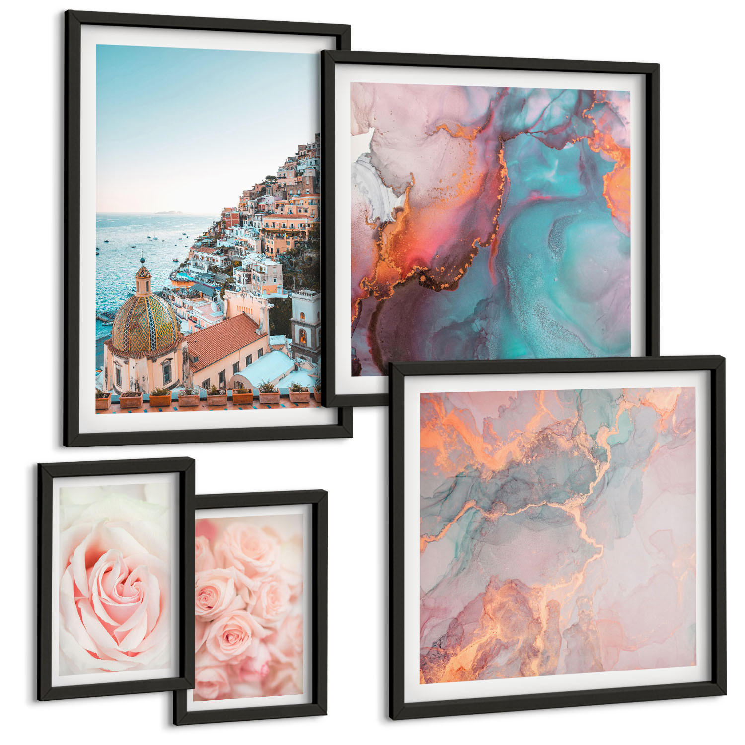 Tulup Bilder Schwarz 40x60 cm