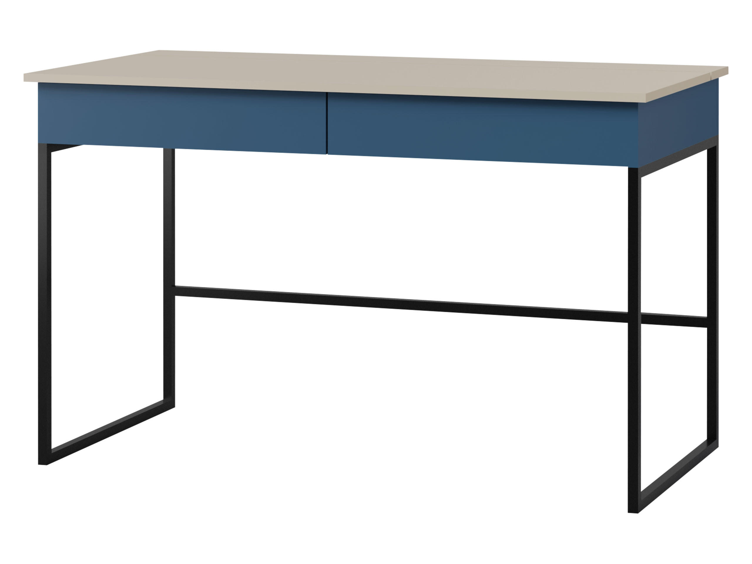 Mirjan24 Schreibtisch Kaschmir, Blau 60x76x125 cm