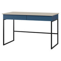 SCHREIBTISCH Lorin LO10 - Kaschmir/Blau, Holzwerkstoff (60/125/76cm) - MIRJAN24