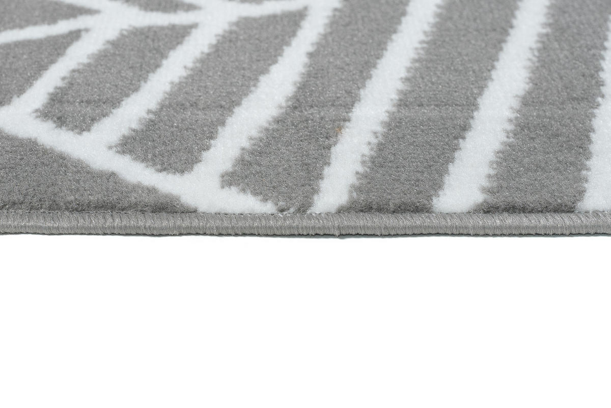 TEPPICH LUXURY Grau Floral Blatt 200/300 cm - Grau, Textil (200/300cm) - Tapiso