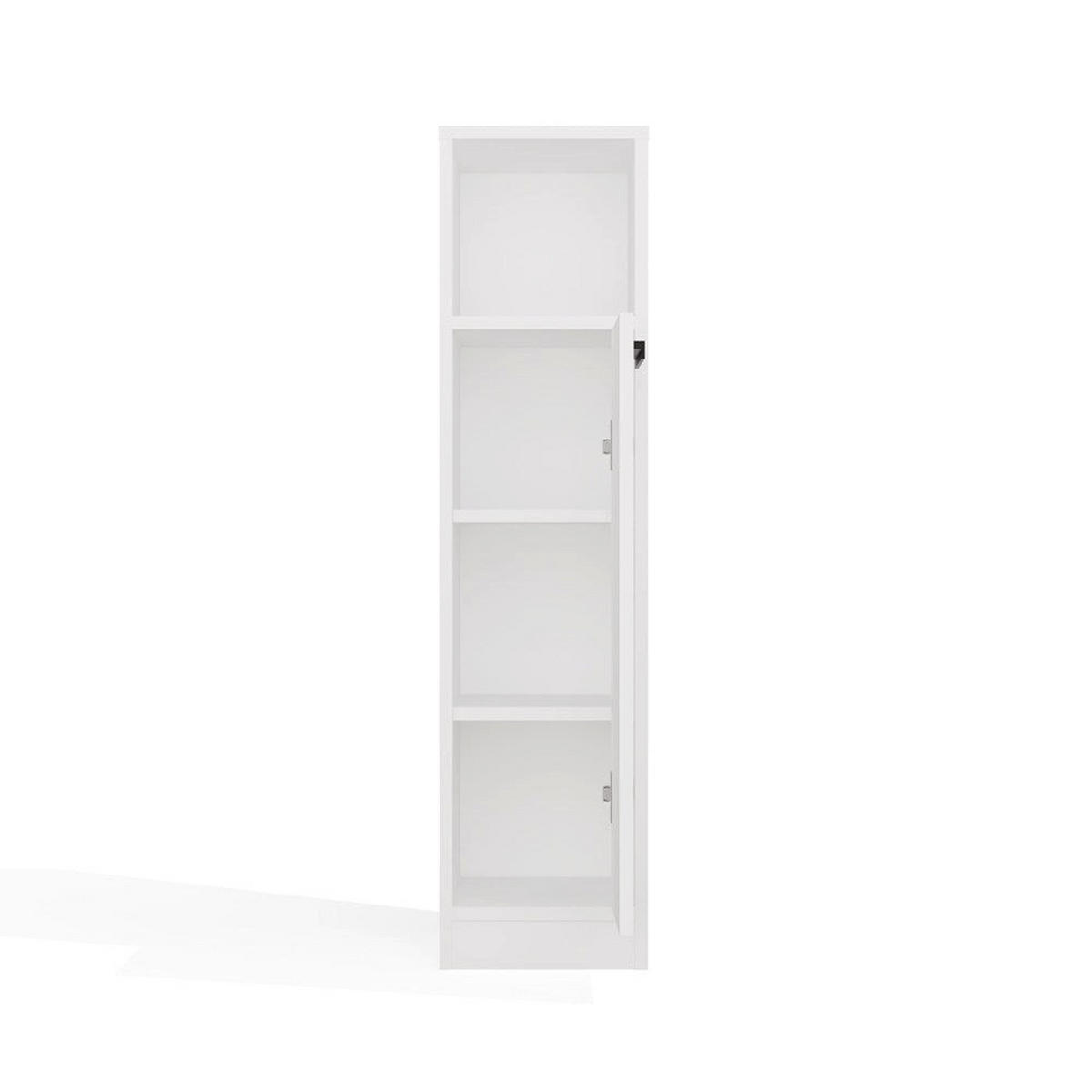 BADEZIMMERSCHRANK Iva - Weiß, Holzwerkstoff (25.5/102/24cm) - kommodly