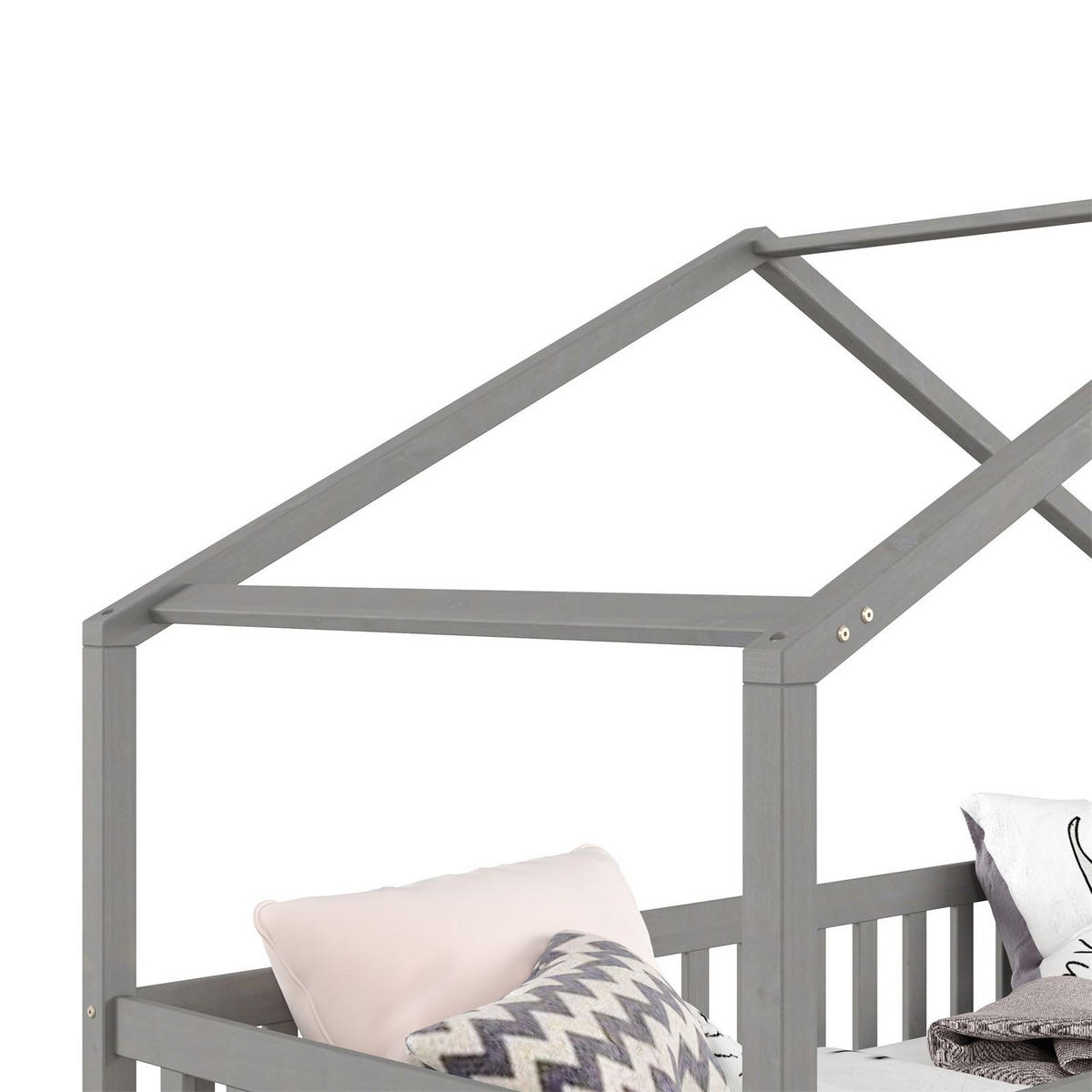 HAUSBETT ELEA 90X200 CM - Grau, Holz (96/148/206cm) - IDIMEX
