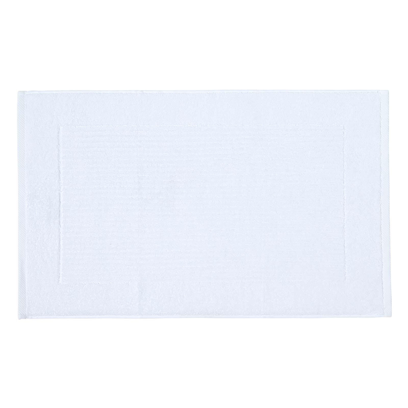 BADEMATTE Imperial 50/80 cm, Baumwolle - Weiß, Textil (50/80cm) - Homescapes