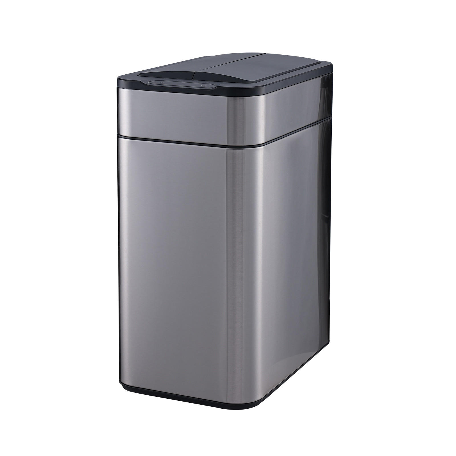 SENSORMÜLLEIMER SE50L Silber - Silberfarben, Metall (27/54.5/40cm) - SVITA