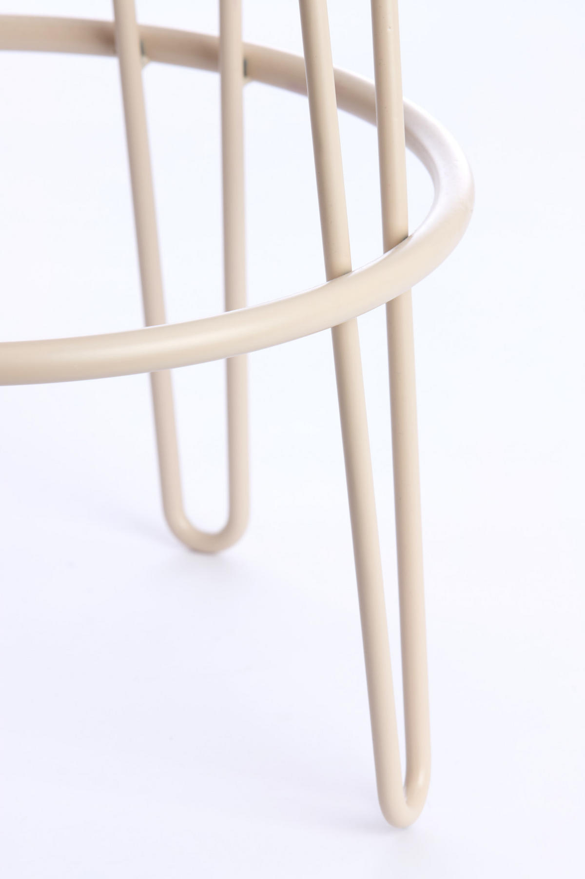 BARHOCKER Alice Weiß 41/41/73 cm - Creme/Weiß, Textil (41/73/41cm) - Light & Living