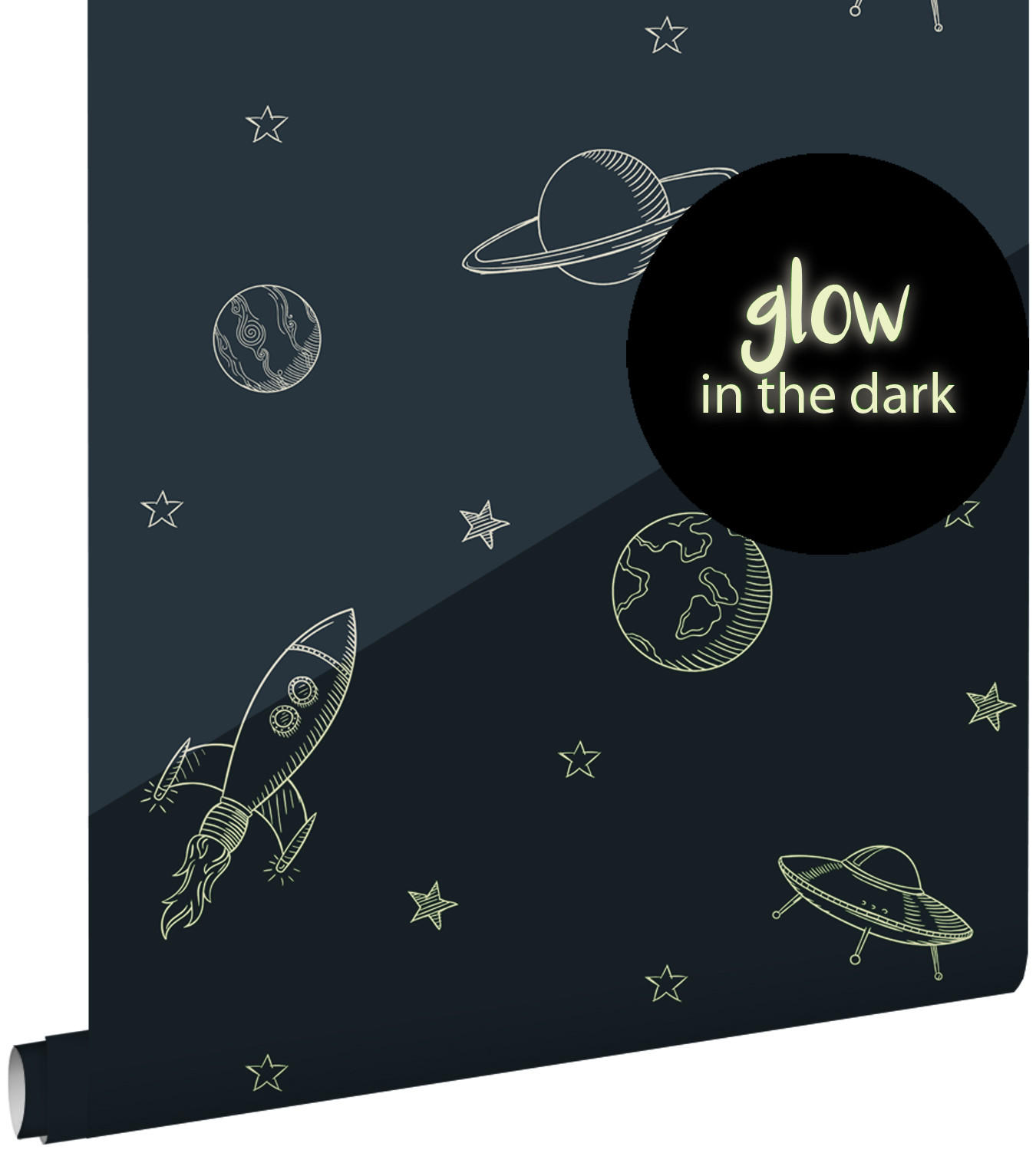 ESTAhome Glow-In-The-Dark Blau 53x0.1 cm