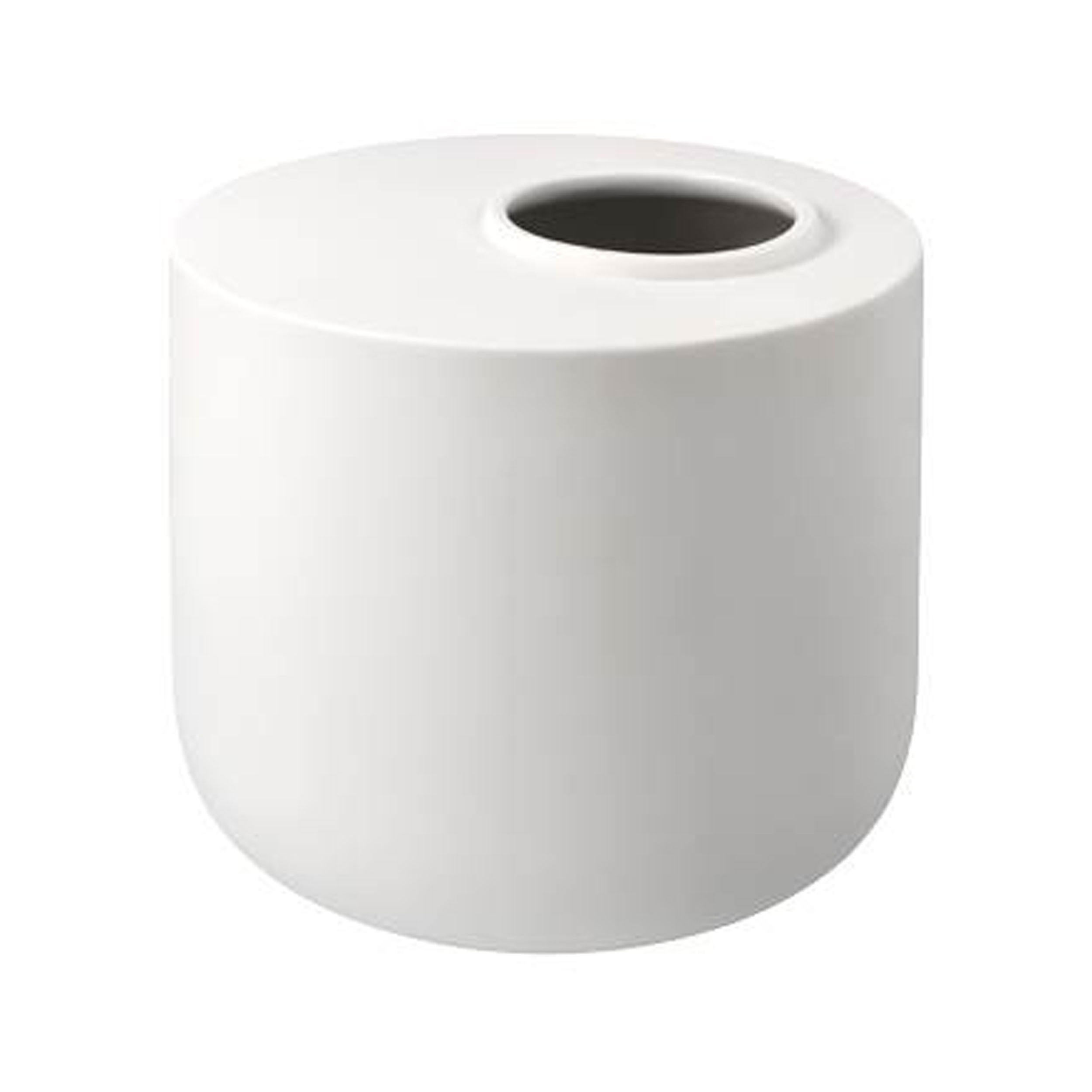 VASE Asmin, Biskuitporzellan, weiß, H 16 cm - Weiß, Glas (16cm) - Goebel