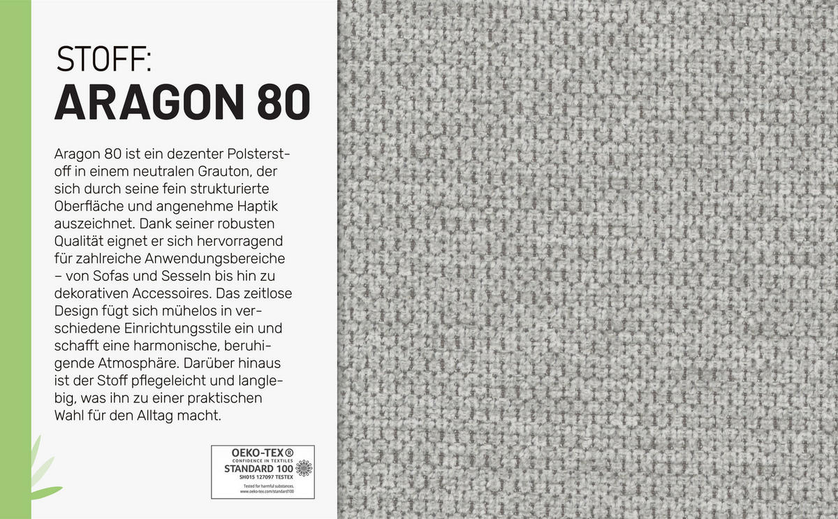 ECKSOFA Bellano Ecksofa L-Form- links oder rechts montierbar, hellgrau - Hellgrau, Holz (243/156cm) - Panda Möbel