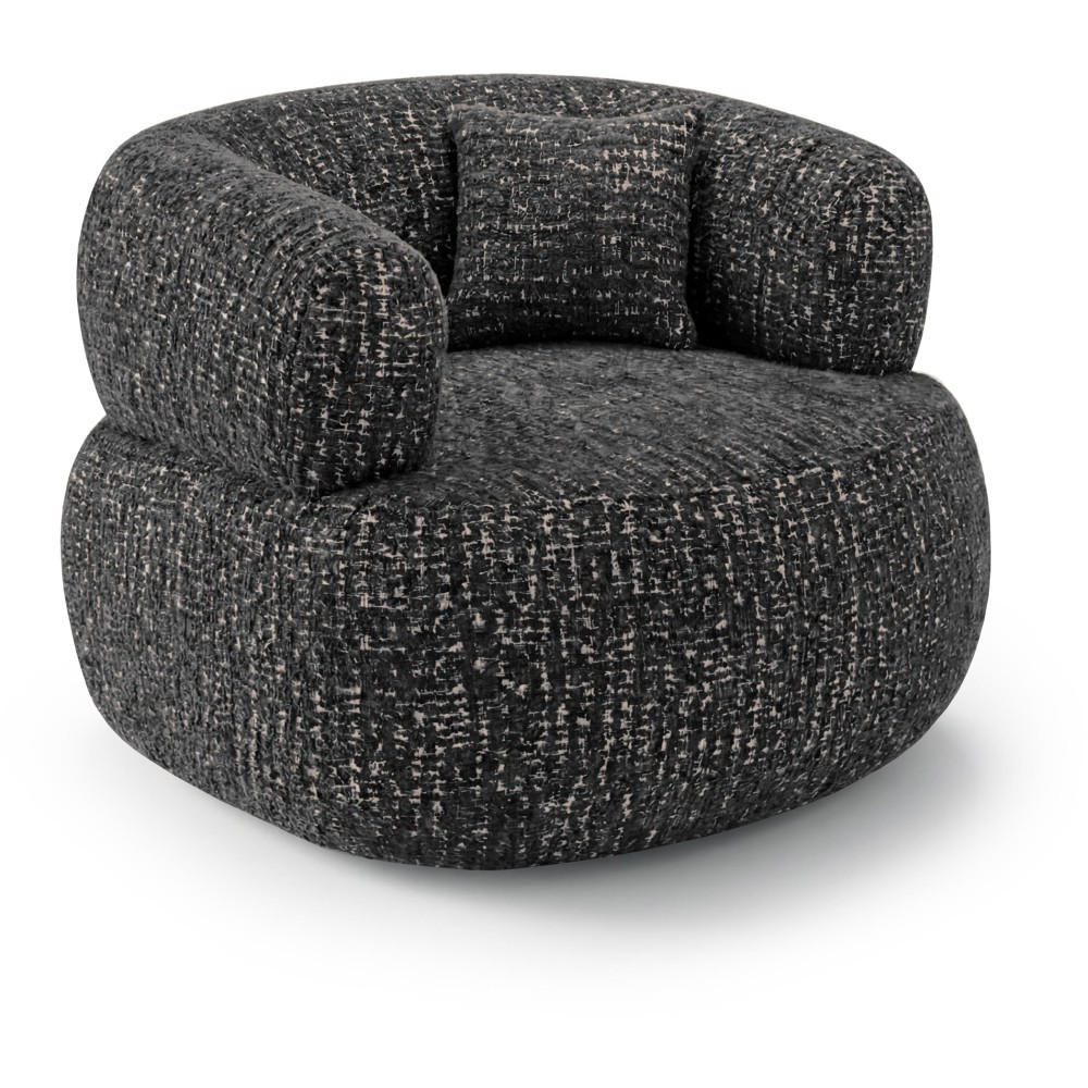 Beautysofa Sessel Schwarz 95x75x97 cm