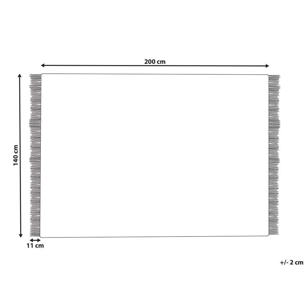 Thumbnail - Beliani Teppich, Beige, Textil, Rechteckig, 140x200 cm, Teppiche & Böden, Teppiche, Flachgewebe-Teppiche