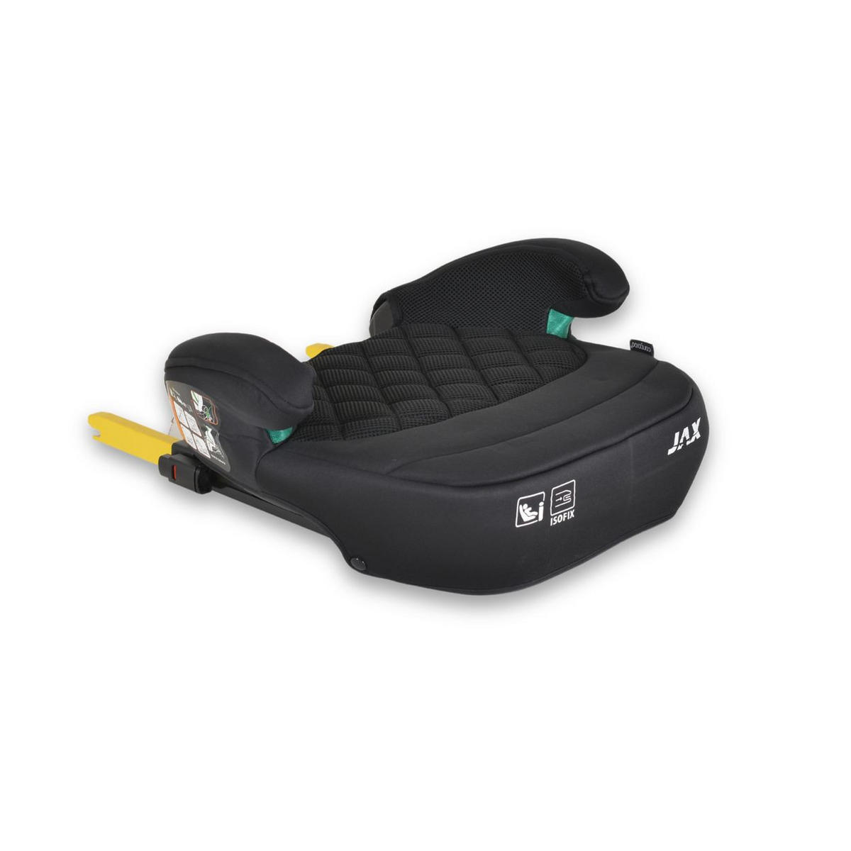 SITZERHÖHUNG Jax i-Size schwarz 125-150cm Gruppe 3 Isofix Top Tether - Schwarz, Kunststoff (45/32/41cm) - Cangaroo