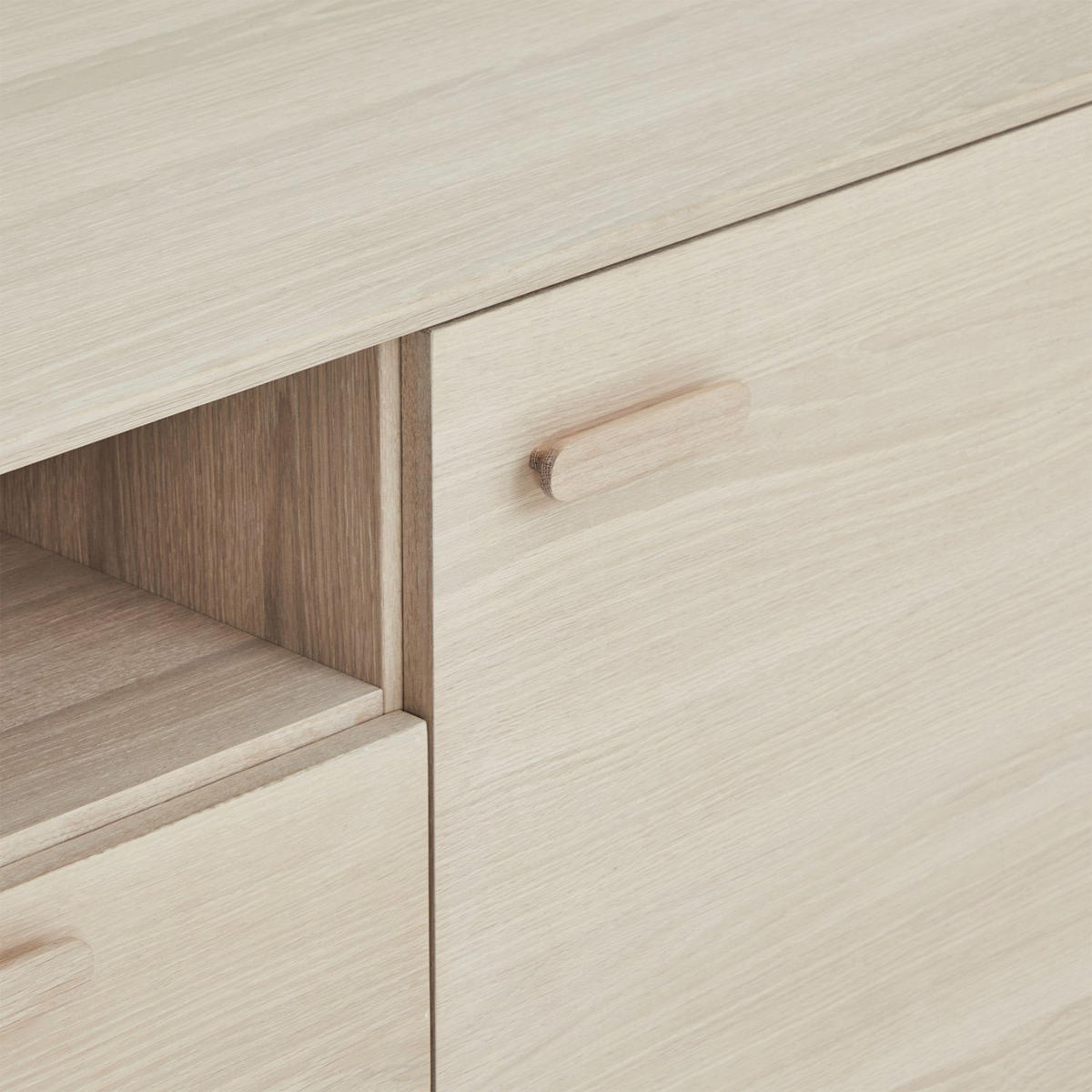 SIDEBOARD Eiche massiv - Eichefarben, Holz/Holzwerkstoff (212/79/42cm) - Furnhouse