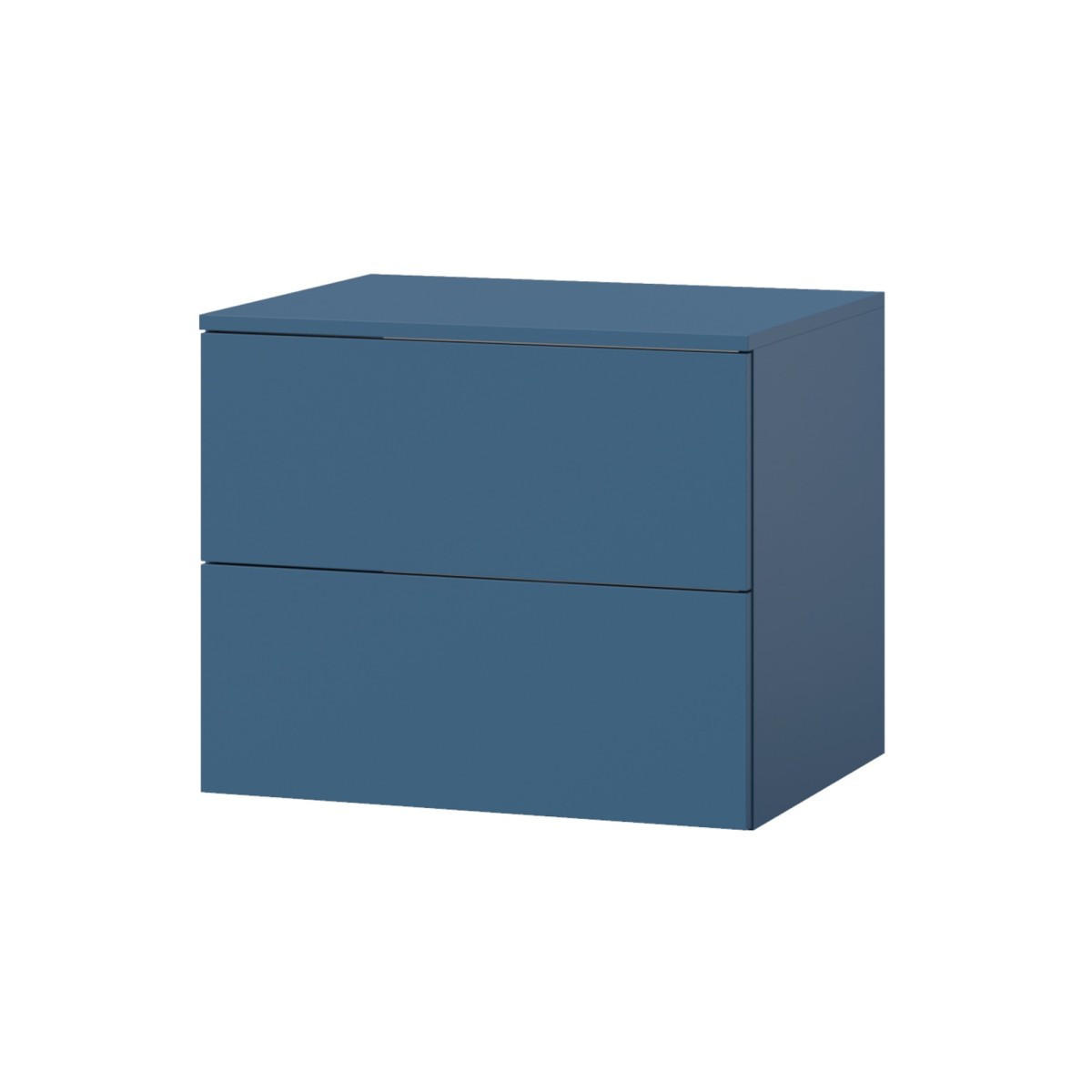 WASCHTISCHUNTERSCHRANK Color 2S 60 Meeresblau - Dunkelblau, Holzwerkstoff (60/50/45cm) - mzm24
