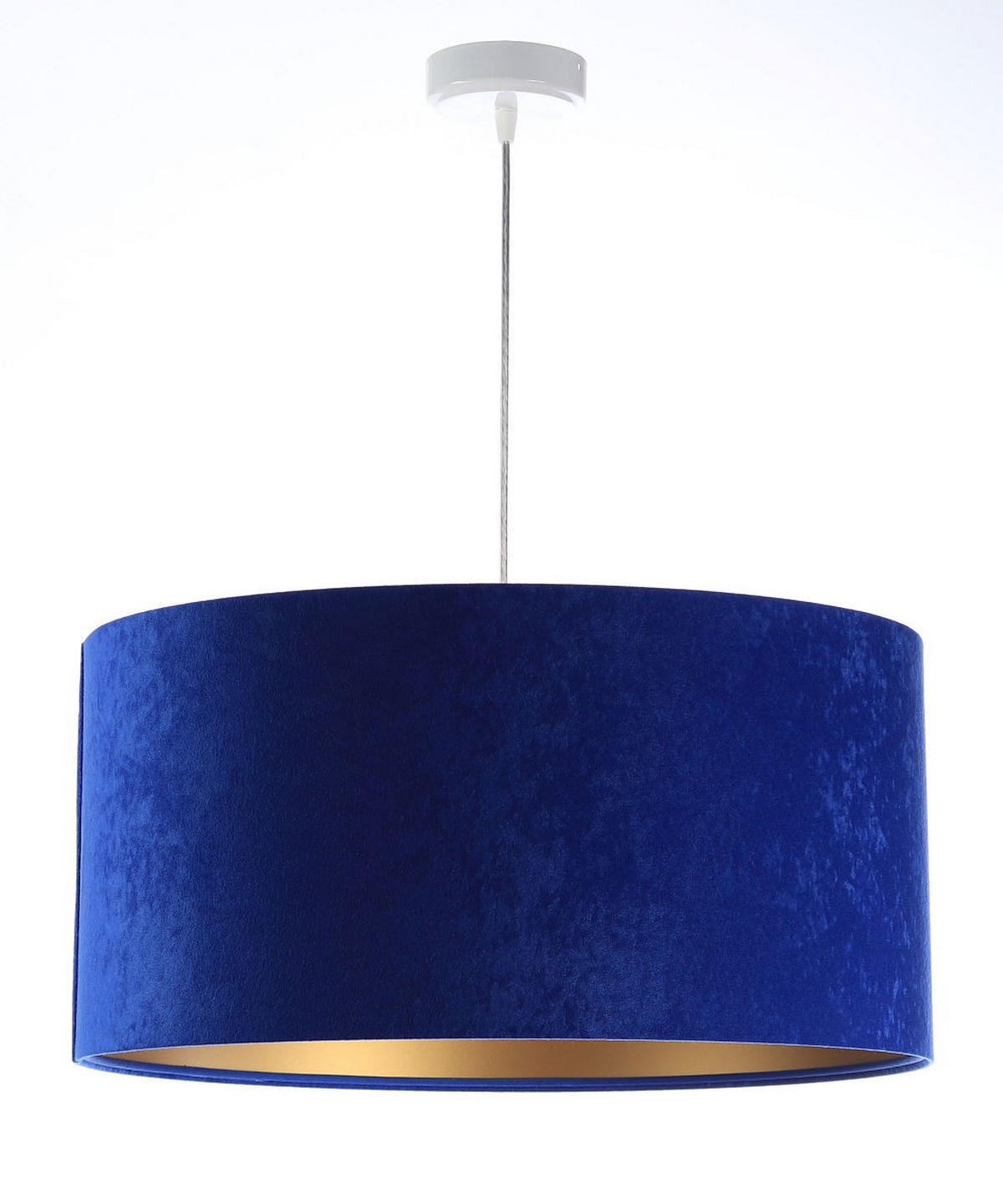 HÄNGELEUCHTE Blau 40/20 cm - Blau/Goldfarben, Kunststoff (40/0.6/20cm) - ONZENO
