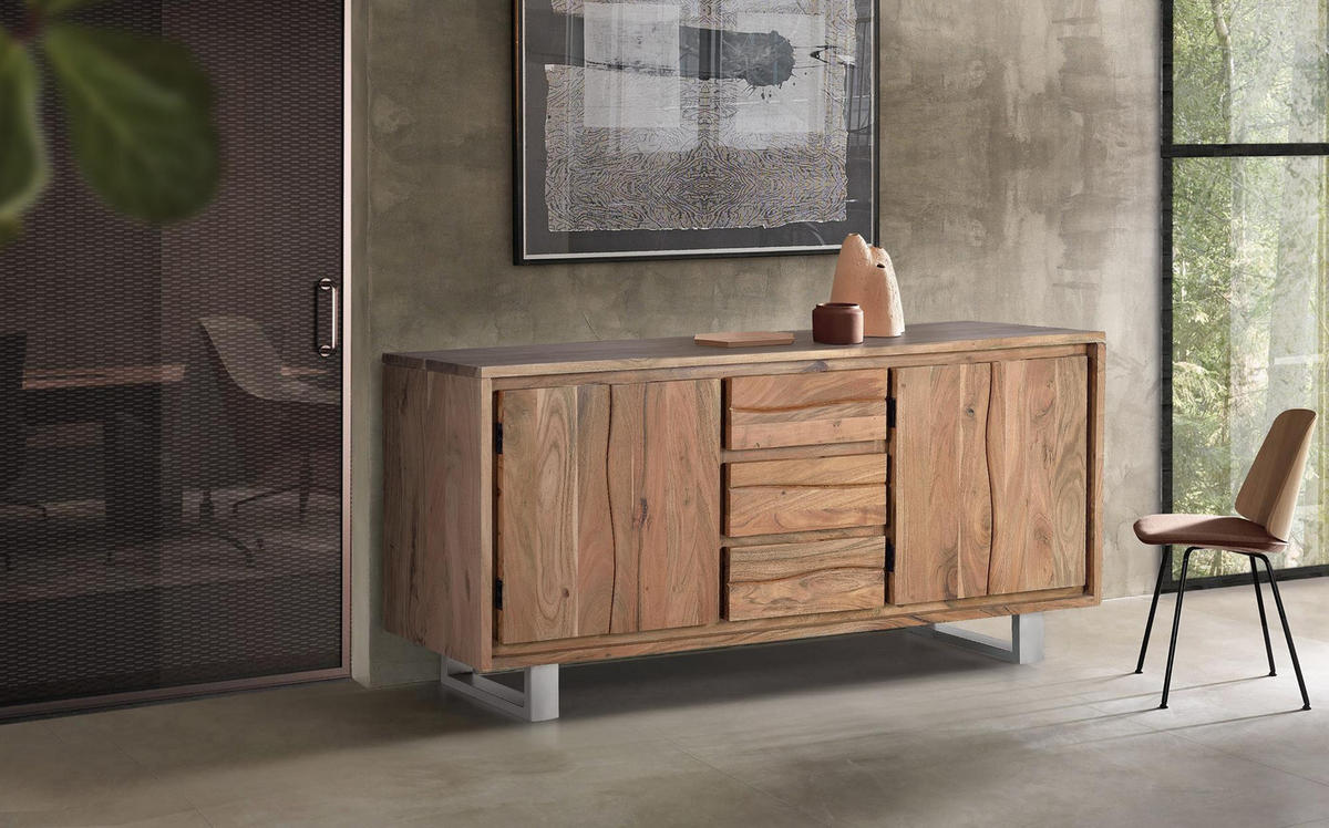 KOMMODE in Akazie - Braun, Holz (172/82/45cm) - Giner y Colomer