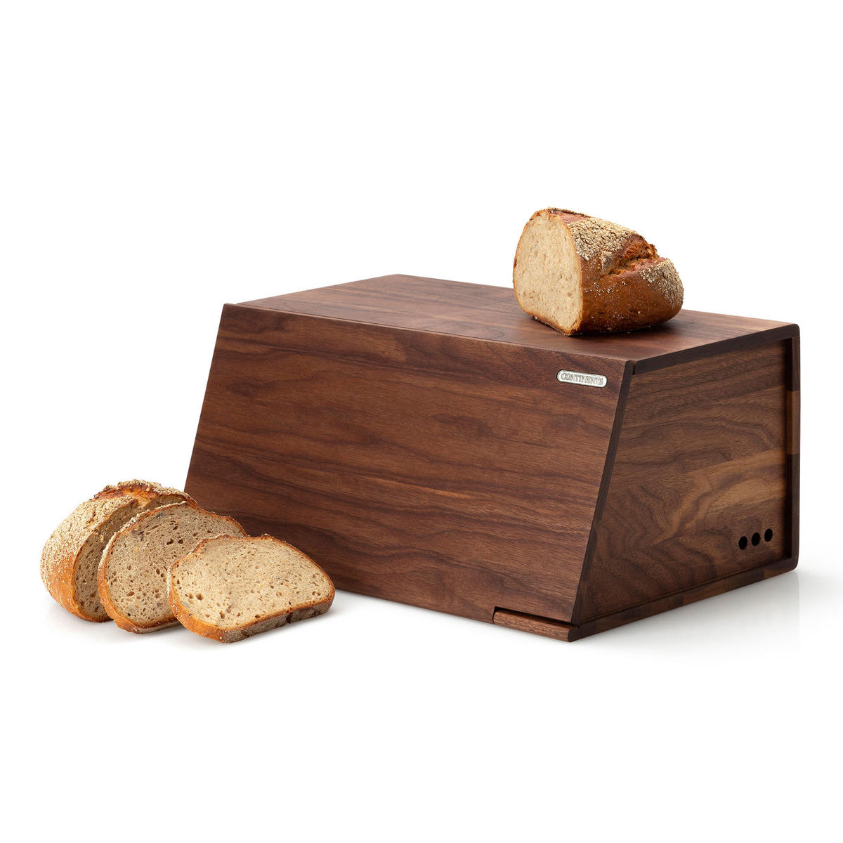 BROTKASTEN, Walnussholz, 40 x 26 x 18.5 cm - Braun, Holz (28/20/41cm) - Continenta