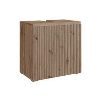 WASCHBECKENUNTERSCHRANK Takumi Artisan 60 x 58 cm 2 Ablagefächer - Hellgrau, Holzwerkstoff (60/58/35cm) - Vicco