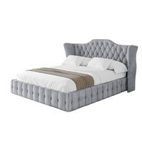 POLSTERBETT mit Bettkasten und Lattenrost, Bett mit Matratze H3/H4 - MODY 180x200 Hellgrau - Hellgrau, Holzwerkstoff/Textil (180/200cm) - ALTDECOR