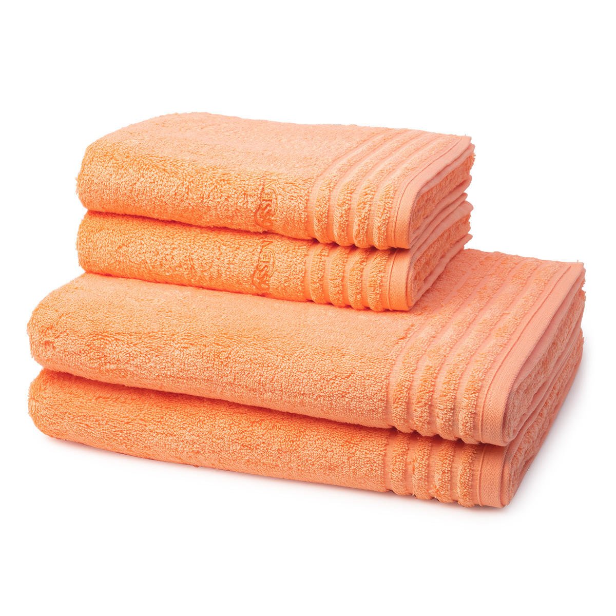 FROTTIERSET Vienna Style Supersoft 4-teilig - Currygelb, Textil (50/100cm) - Vossen