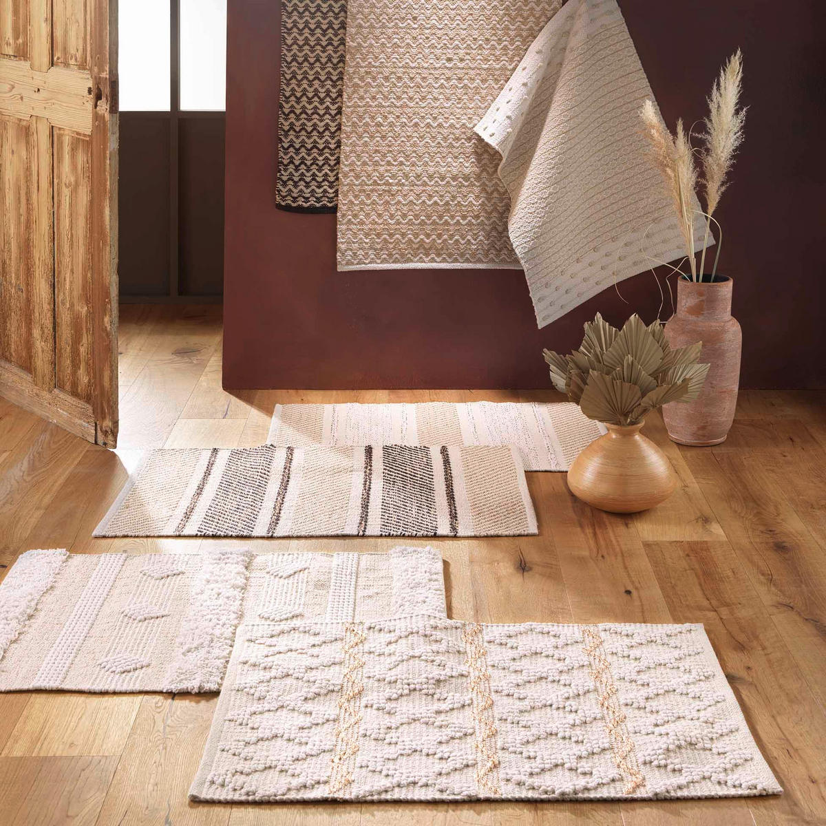 WEBTEPPICH 60/90 cm Artemis - Beige, Naturmaterialien (90/60cm) - Douceur d´intérieur