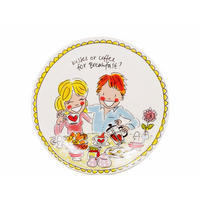 TELLER Liebe in Bunt - Ø 22cm - Multicolor, Keramik (21.8/21.8/2.5cm) - Blond Amsterdam