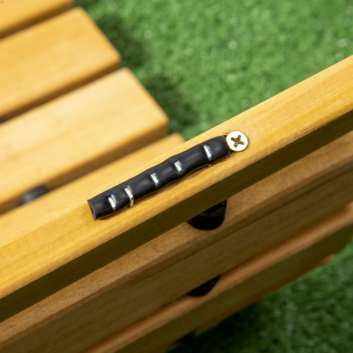 GARTENWEG Tannenholz Gelb - Gelb, Holz (60/1.9/185cm) - Outsunny