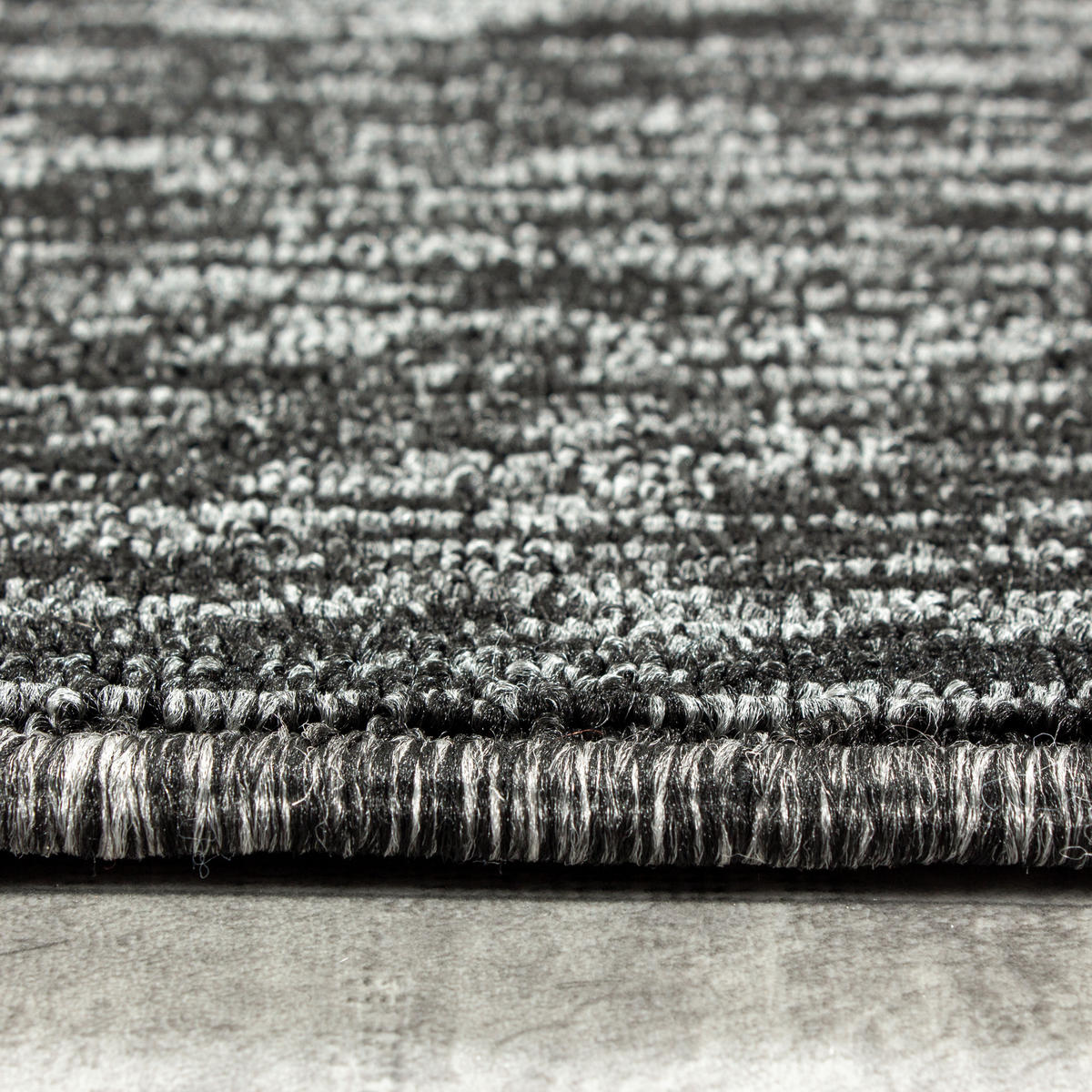 TEPPICH Kurzflor Unifarben Polypropylen saugroboter Wohnzimmer Anthrazit Rund 160x160 - Anthrazit, Textil (160/160cm) - KADIMA DESIGN
