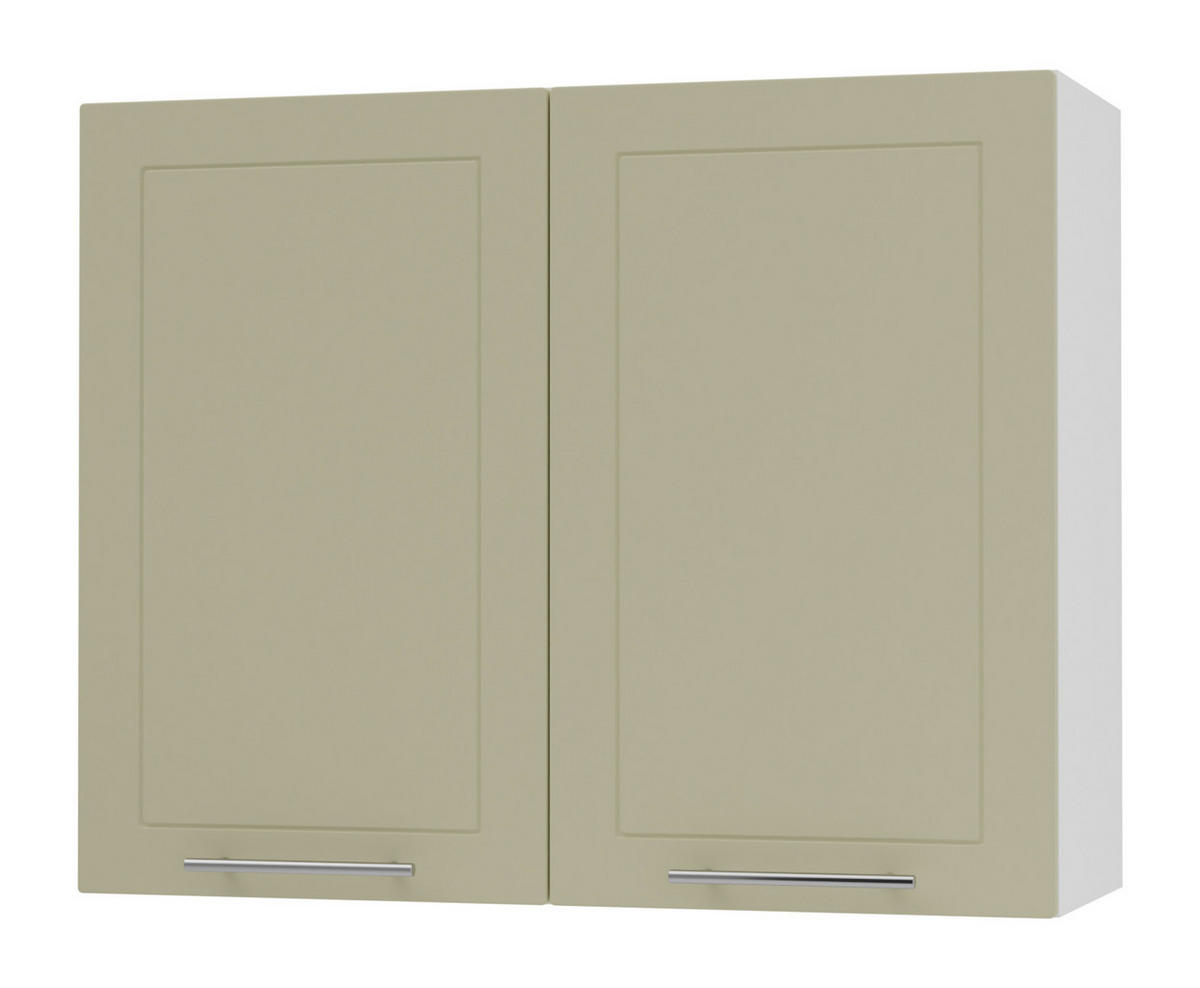 KÜCHENHÄNGESCHRANK Kvantum W3/90 Vanille Matt / Weiß Matt 90 / 32,5 / 72cm - Creme/Weiß, Holz/Holzwerkstoff (90/72/32.5cm) - Feldmann-Wohnen
