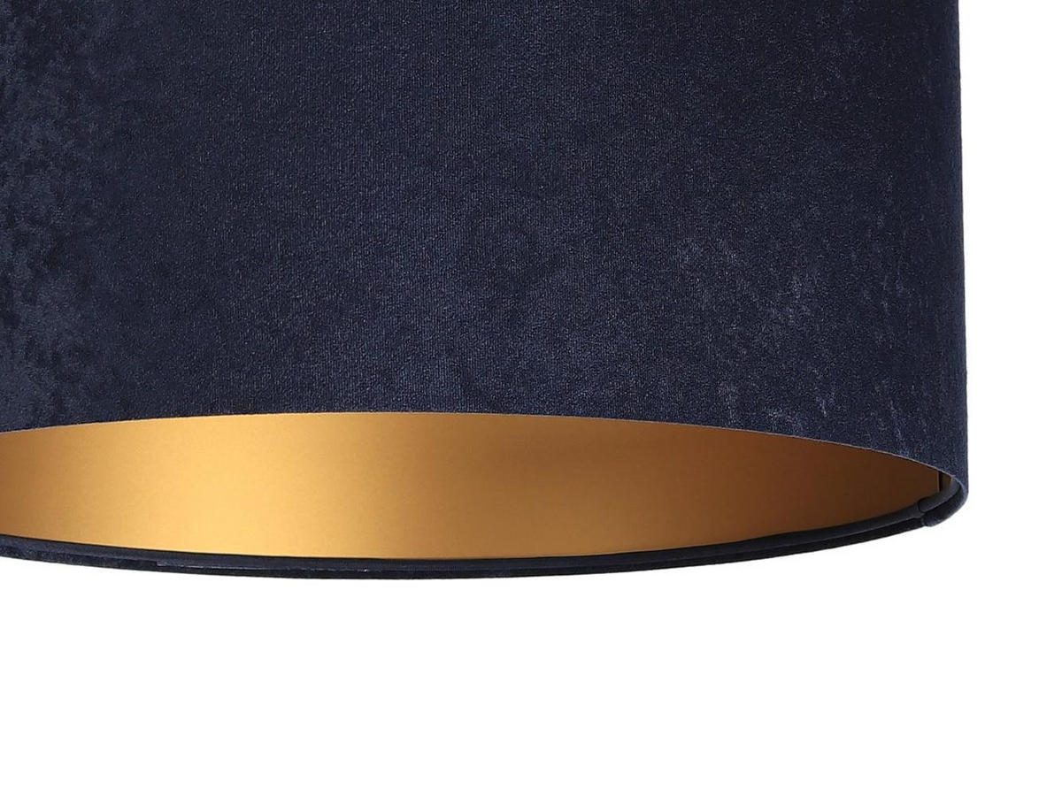 HÄNGELEUCHTE Blau 60/30 cm - Blau/Goldfarben, Kunststoff (60/1.1/30cm) - ONZENO