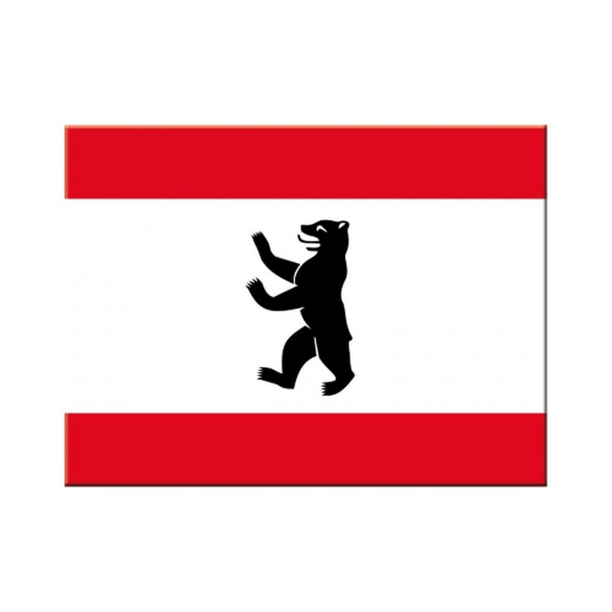 MAGNET 6/8 cm Berlin CityStyle Berlin Flagge - Multicolor, Metall (8/6/0.1cm) - Nostalgic-Art